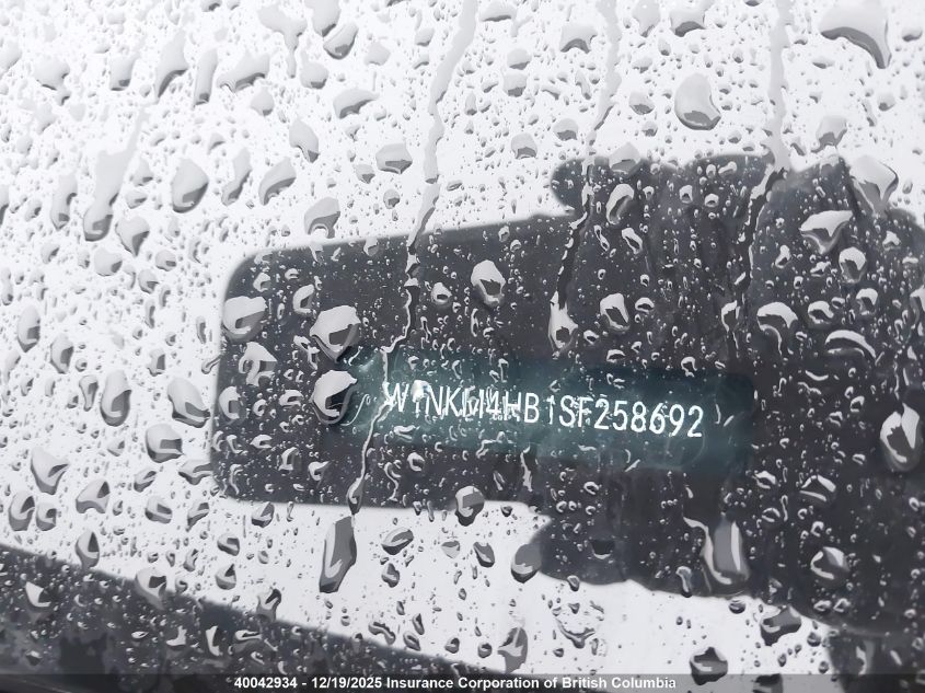 2025 Mercedes-Benz Glc 300 4Matic VIN: W1NKM4HB1SF258692 Lot: 40042934