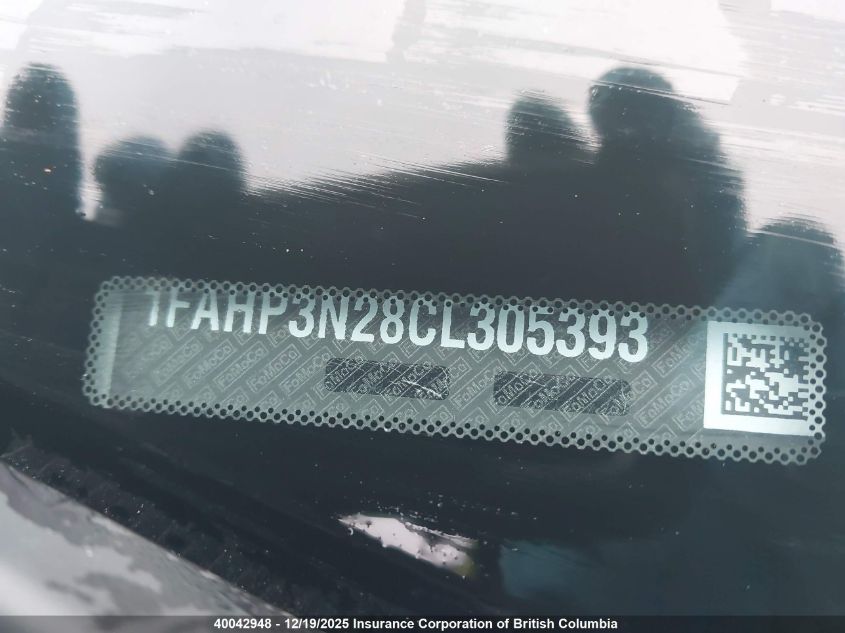 2012 Ford Focus VIN: 1FAHP3N28CL305393 Lot: 40042948