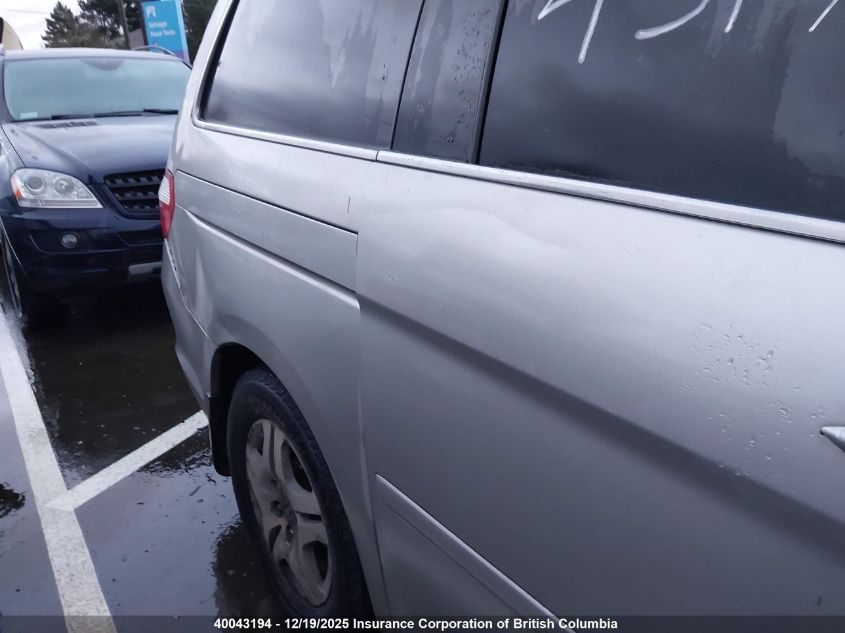 2007 Honda Odyssey Exl VIN: 5FNRL38777B502145 Lot: 40043194