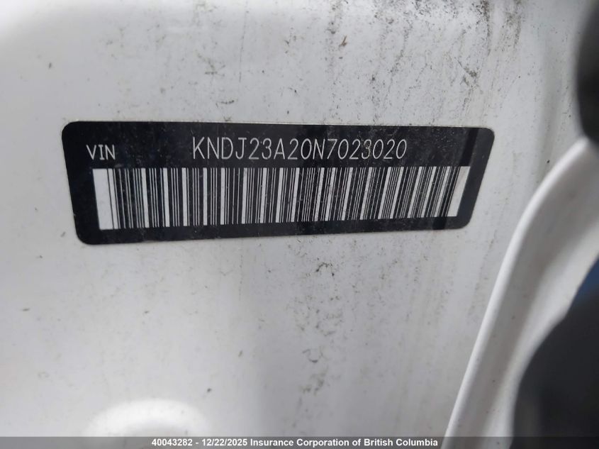 2022 Kia Soul VIN: KNDJ23A20N7023020 Lot: 40043282