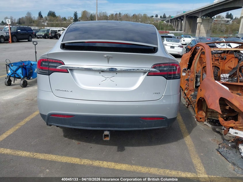 2017 Tesla Model X Awd/Standard Range VIN: 5YJXCBE23HF040453 Lot: 40045133