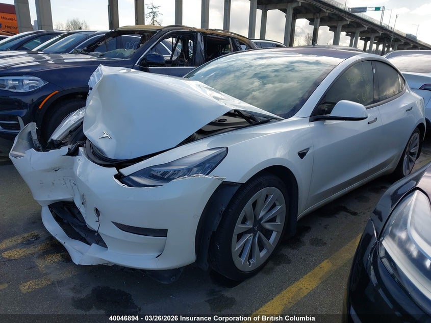 Vin: 5yj3e1ea0mf856539, lot: 30056111, tesla model 3 20212