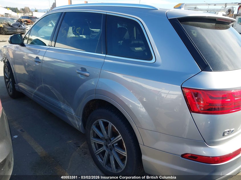 Vin: wa1vaaf7xjd025344, lot: 30064216, audi q7 20183