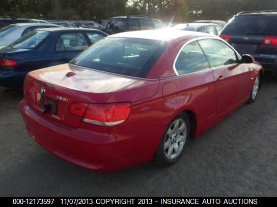 2007 BMW 328I I VIN: WBAWL13517PX15012 Lot: 12173597