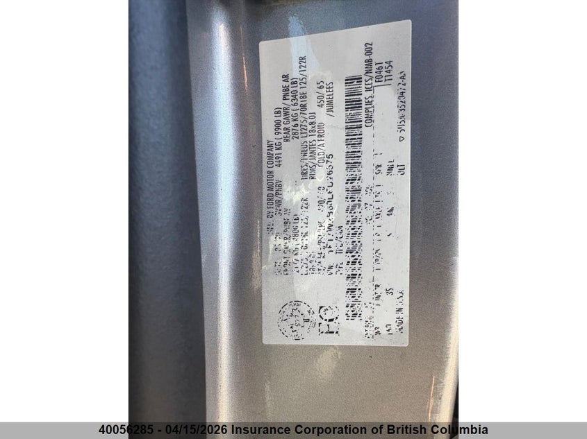 2020 Ford F250 VIN: 1FT7W2B60LED26575 Lot: 40056285