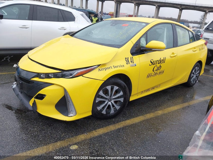 Vin: jtdkarfp9l3122972, lot: 30069138, toyota prius prime le 20202