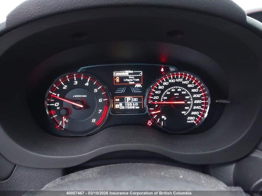 2019 Subaru Wrx VIN: JF1VA1P6XK8825847 Lot: 40057467