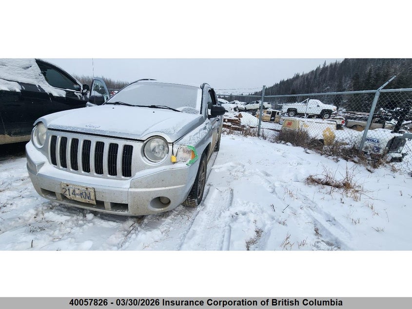 2008 Jeep Compass Sport VIN: 1J8FF47WX8D761741 Lot: 40057826