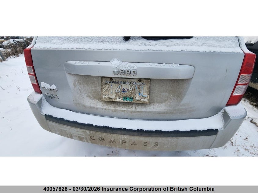 2008 Jeep Compass Sport VIN: 1J8FF47WX8D761741 Lot: 40057826