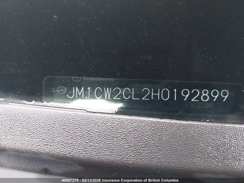 2017 Mazda 5 Touring VIN: JM1CW2CL2H0192899 Lot: 40057279