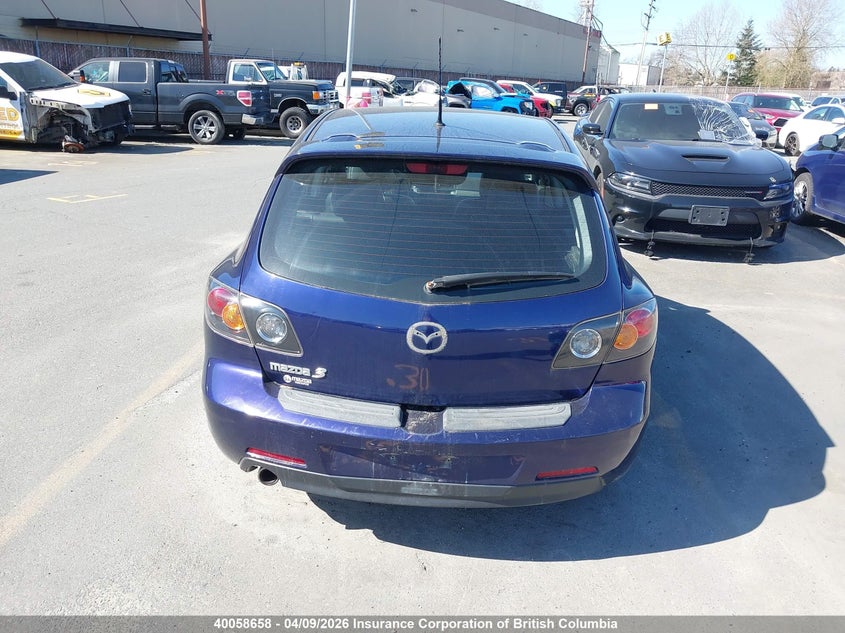 2005 Mazda 3 Hatchback VIN: JM1BK143851231534 Lot: 40058658