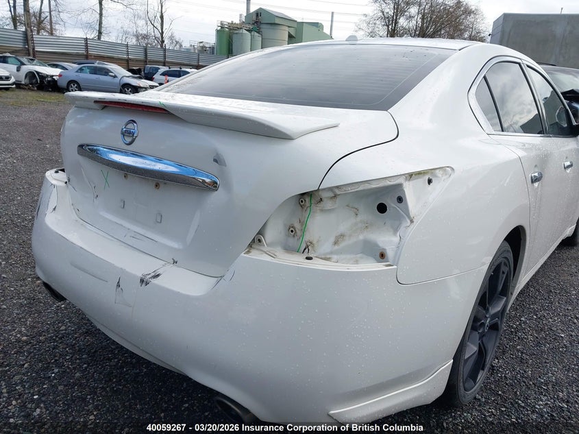 2012 Nissan Maxima S/Sv VIN: 1N4AA5AP4CC862785 Lot: 40059267