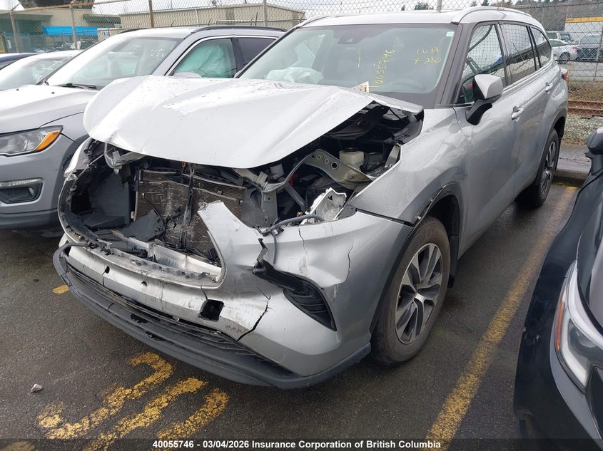 2021 Toyota Highlander Xle VIN: 5TDGZRBH6MS550026 Lot: 40055746