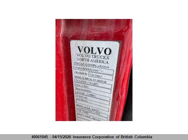 2020 Volvo Vn L VIN: 4V4NC9EH3LN254507 Lot: 40061045