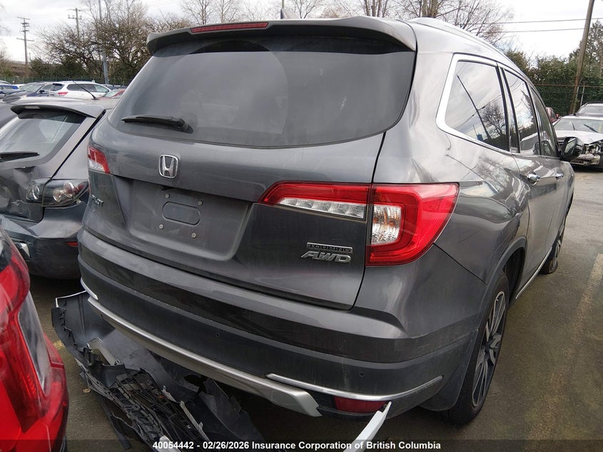 2022 Honda Pilot Touring VIN: 5FNYF6H67NB505040 Lot: 40054442