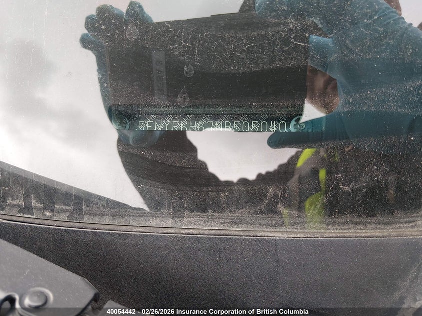 2022 Honda Pilot Touring VIN: 5FNYF6H67NB505040 Lot: 40054442