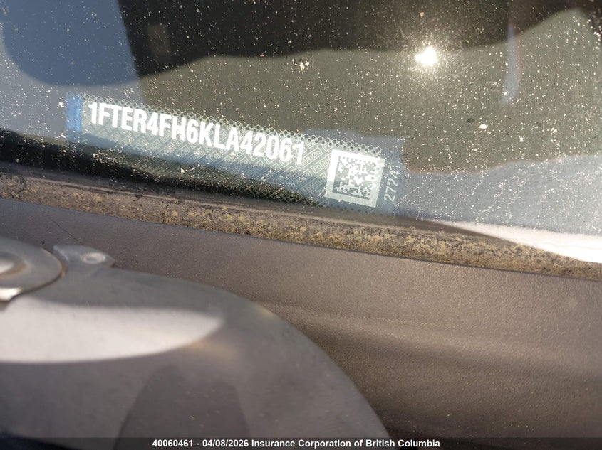 2019 Ford Ranger Xl/Xlt/Lariat VIN: 1FTER4FH6KLA42061 Lot: 40060461