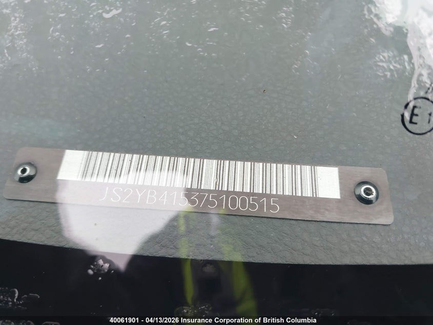 2007 Suzuki Sx4 VIN: JS2YB415375100515 Lot: 40061901