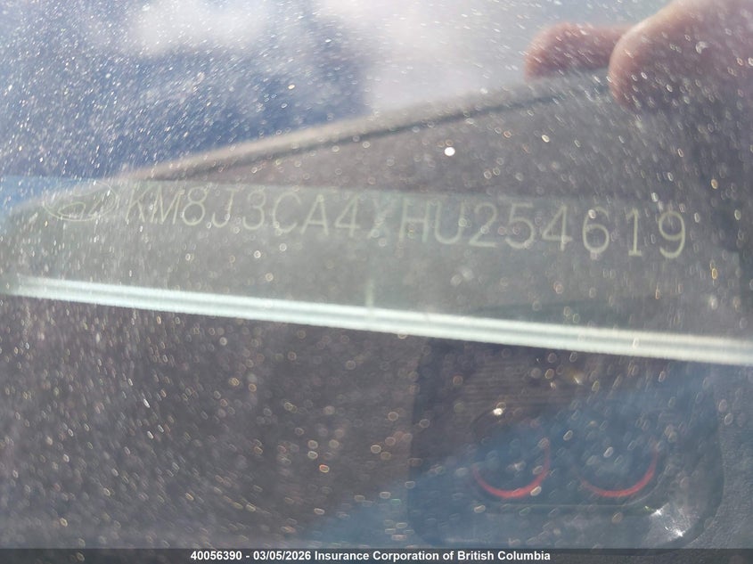 2017 Hyundai Tucson Se VIN: KM8J3CA4XHU254619 Lot: 40056390