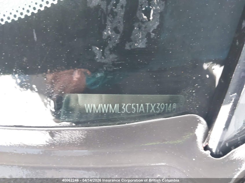 2010 Mini Cooper Clubman VIN: WMWML3C51ATX39148 Lot: 40062246