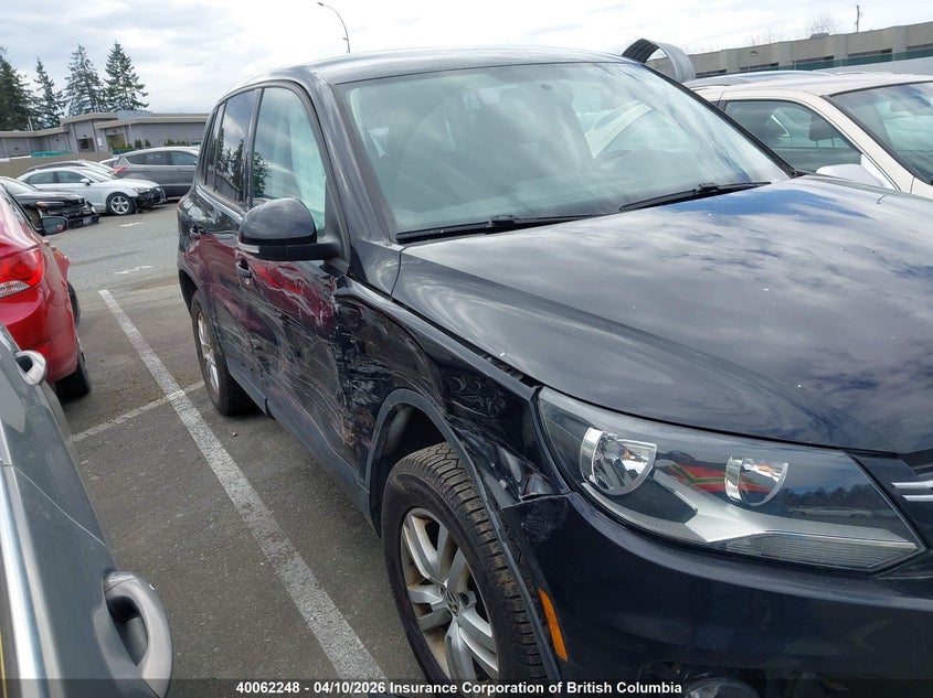 2013 Volkswagen Tiguan S/Se/Sel VIN: WVGHV3AX5DW614767 Lot: 40062248