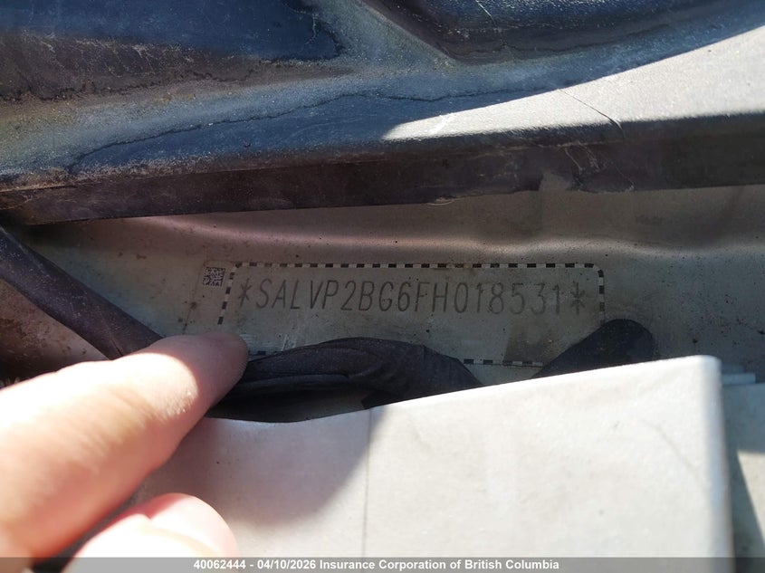 2015 Land Rover Range Rover Evoque Pure Plus VIN: SALVP2BG6FH018531 Lot: 40062444