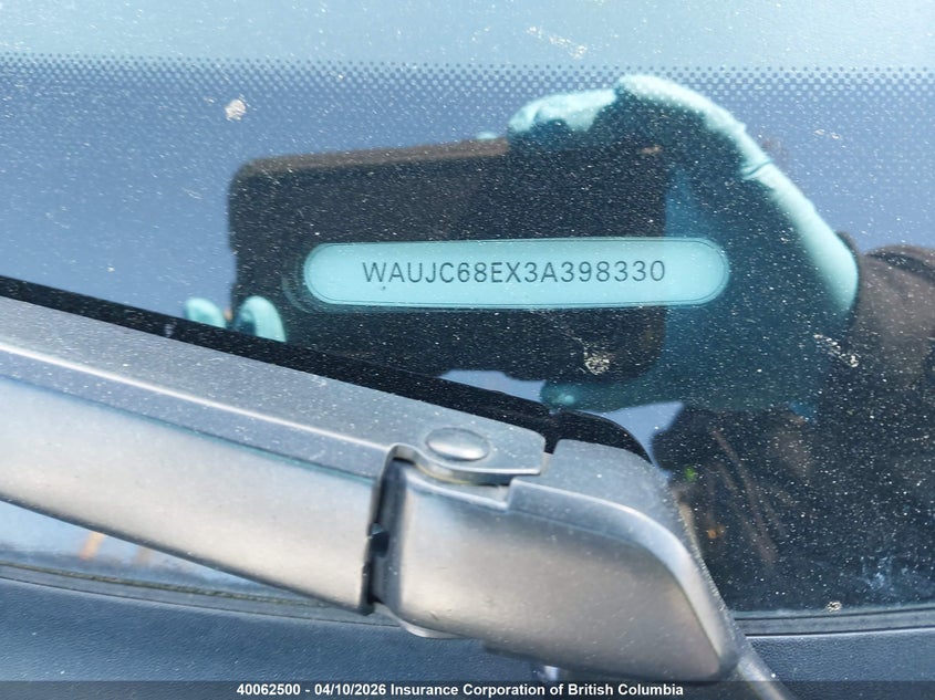 2003 Audi A4 VIN: WAUJC68EX3A398330 Lot: 40062500