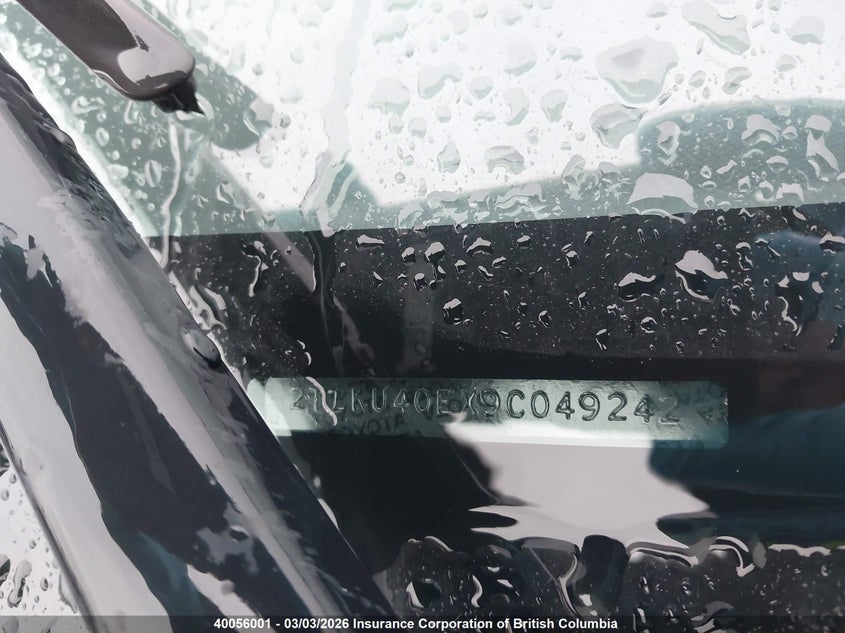 2009 Toyota Matrix VIN: 2T1KU40EX9C049242 Lot: 40056001