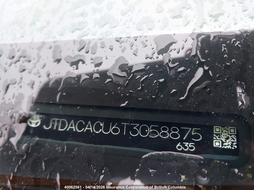 2026 Toyota Prius VIN: JTDACACU6T3058875 Lot: 40062561