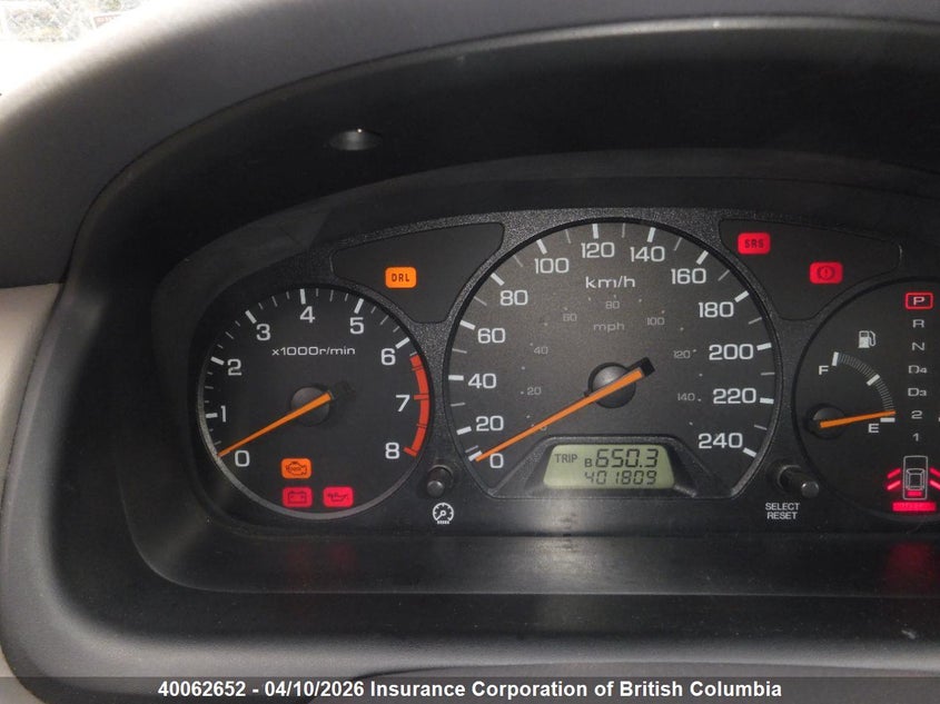 2000 Honda Accord Ex VIN: 1HGCG5667YA809259 Lot: 40062652