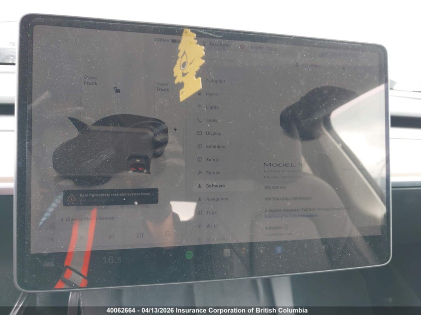 2025 Tesla Model Y VIN: 7SAYGAEE7SF296280 Lot: 40062664