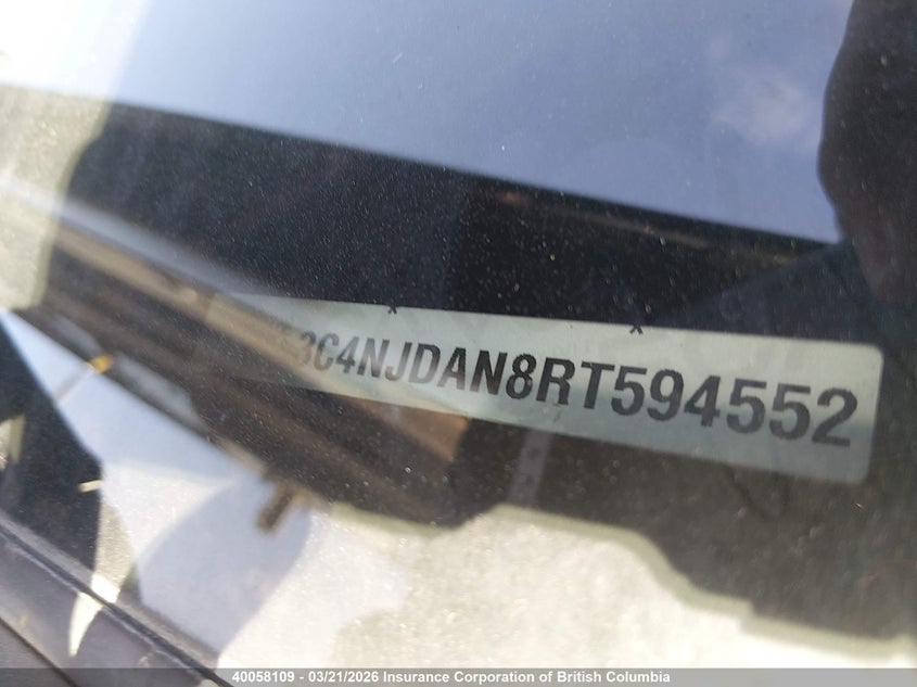 2024 Jeep Compass Sport VIN: 3C4NJDAN8RT594552 Lot: 40058109