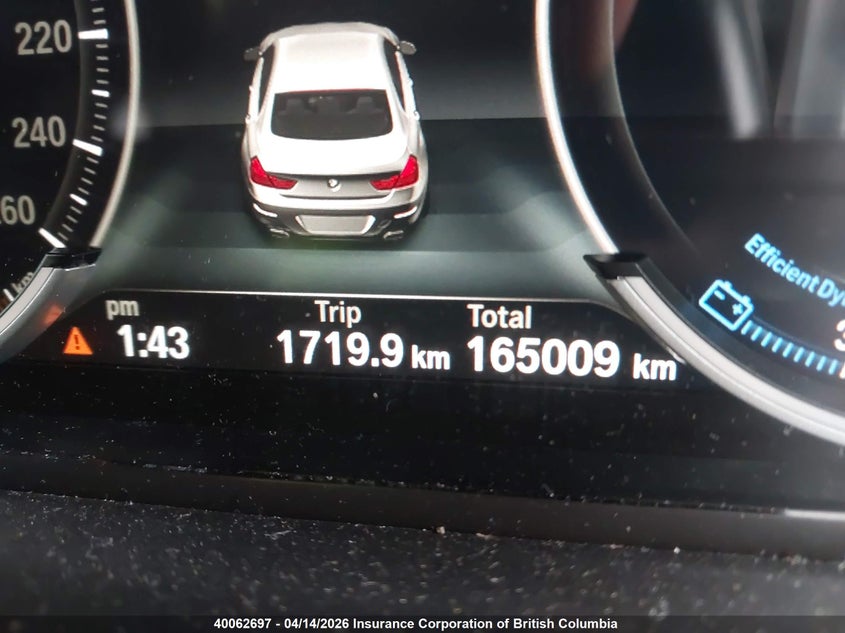 2016 BMW 650I VIN: WBA6D6C59GG387767 Lot: 40062697