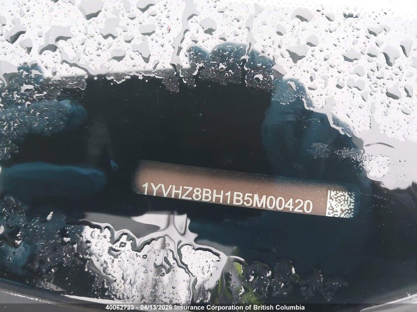 2011 Mazda 6 I VIN: 1YVHZ8BH1B5M00420 Lot: 40062723