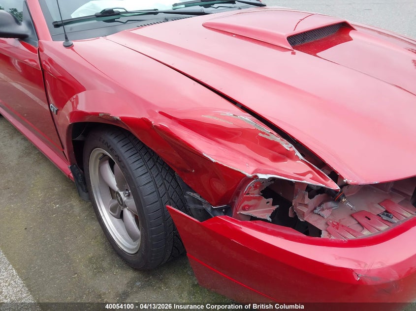 2002 Ford Mustang Gt VIN: 1FAFP45X22F231863 Lot: 40054100