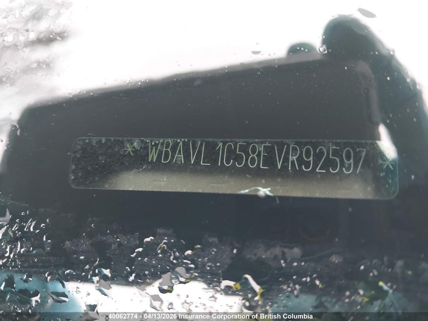 2014 BMW X1 VIN: WBAVL1C58EVR92597 Lot: 40062774