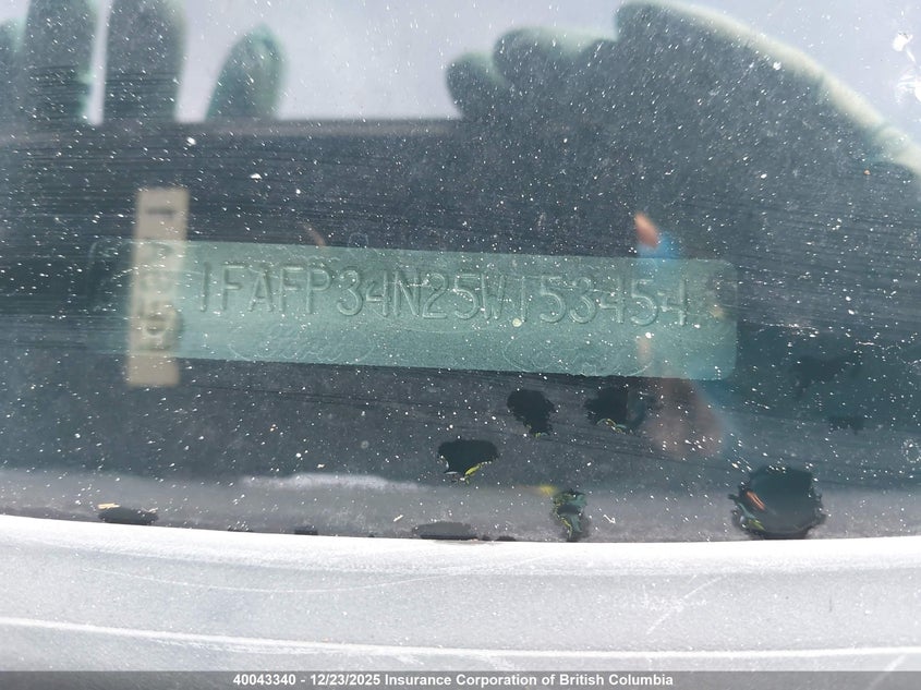 2005 Ford Focus Zx4 VIN: 1FAFP34N25W153454 Lot: 40043340