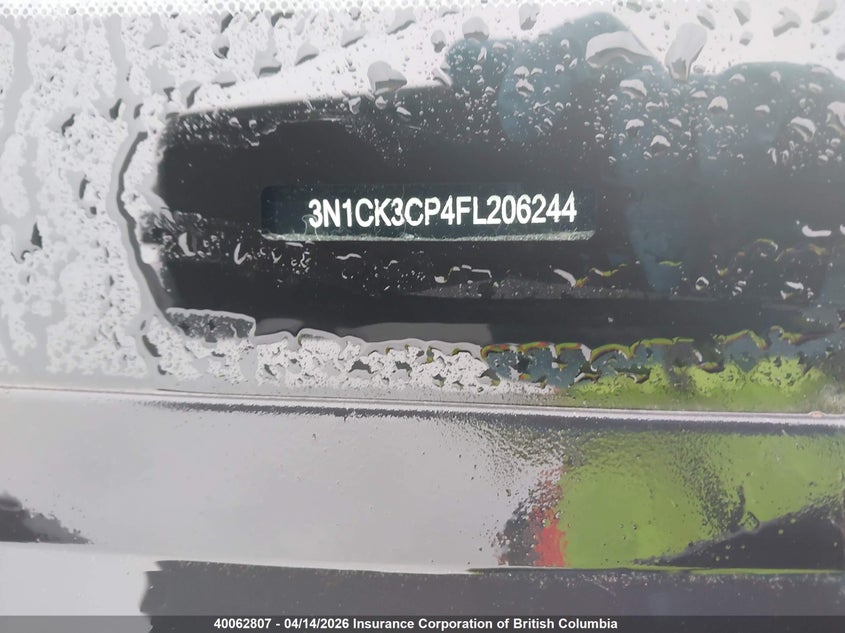 2015 Nissan Micra VIN: 3N1CK3CP4FL206244 Lot: 40062807