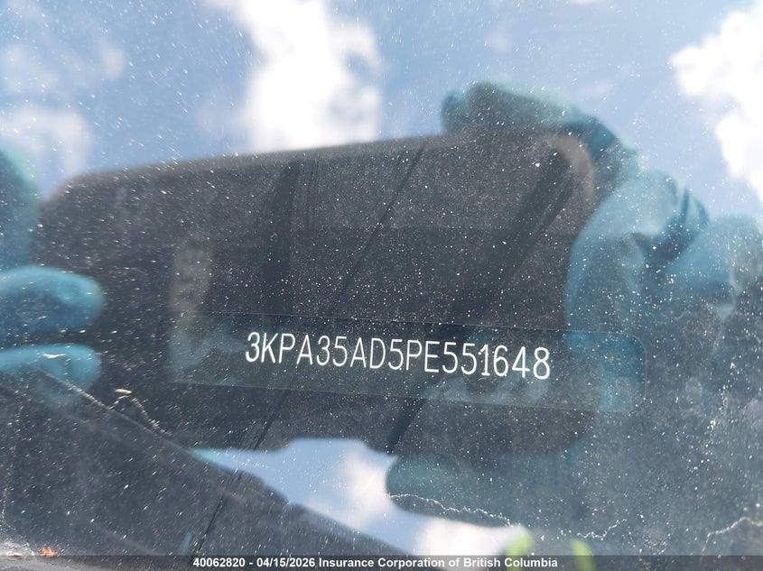 2023 Kia Rio VIN: 3KPA35AD5PE551648 Lot: 40062820