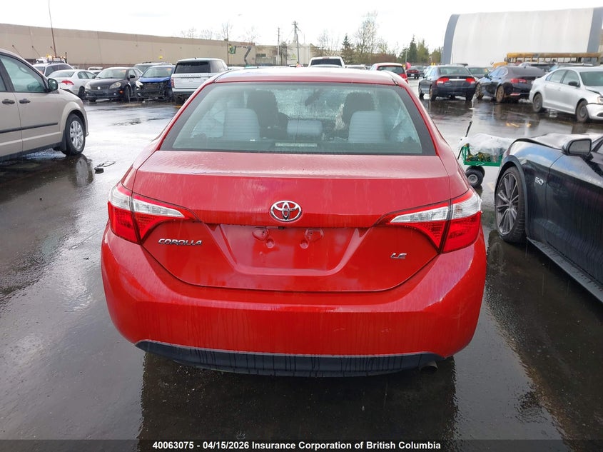 2014 Toyota Corolla L/Le/Le Pls/Prm/S/S Pls VIN: 2T1BURHE0EC128799 Lot: 40063075