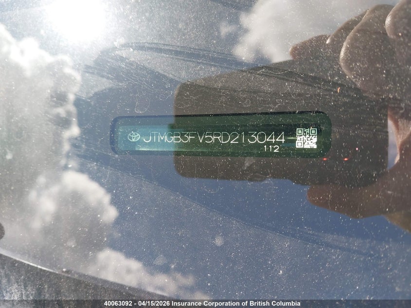 2024 Toyota Rav4 VIN: JTMGB3FV5RD213044 Lot: 40063092