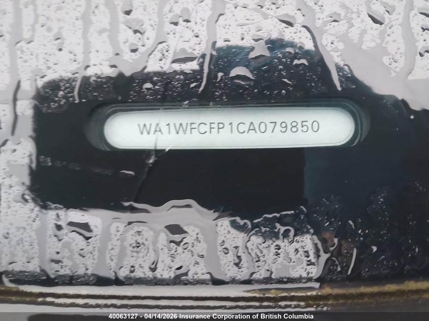 2012 Audi Q5 VIN: WA1WFCFP1CA079850 Lot: 40063127