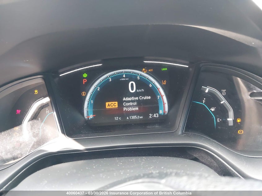 2019 Honda Civic Lx VIN: SHHFK7H30KU304220 Lot: 40060437