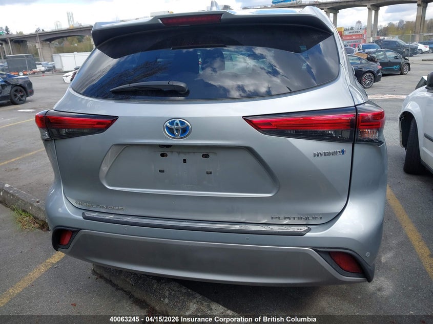 2021 Toyota Highlander Hybrid Platinum VIN: 5TDEBRCH6MS029818 Lot: 40063245