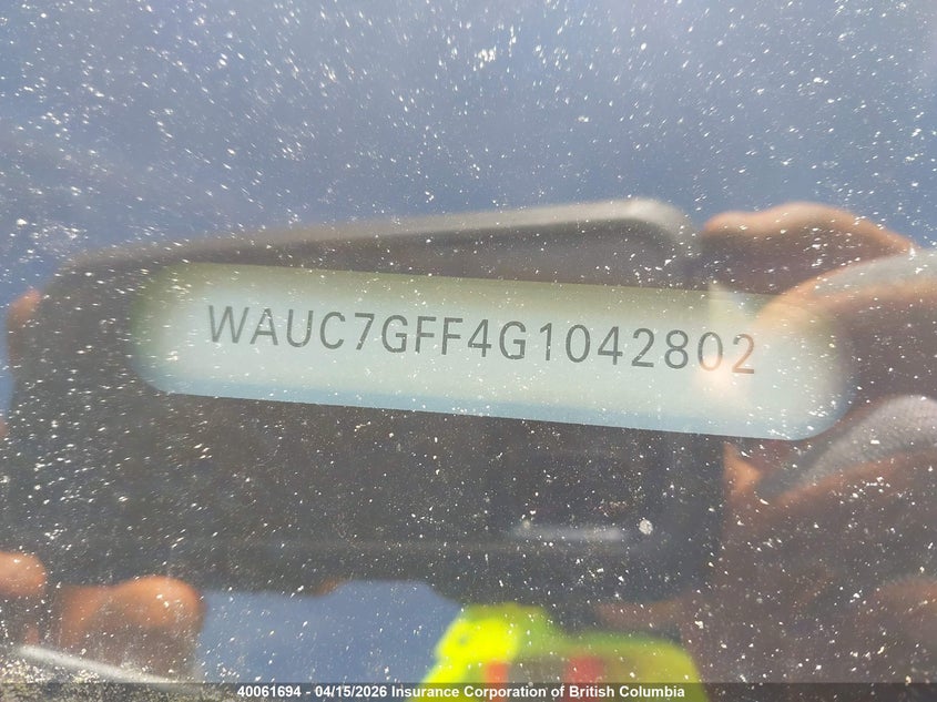 2016 Audi A3 Premium Plus VIN: WAUC7GFF4G1042802 Lot: 40061694