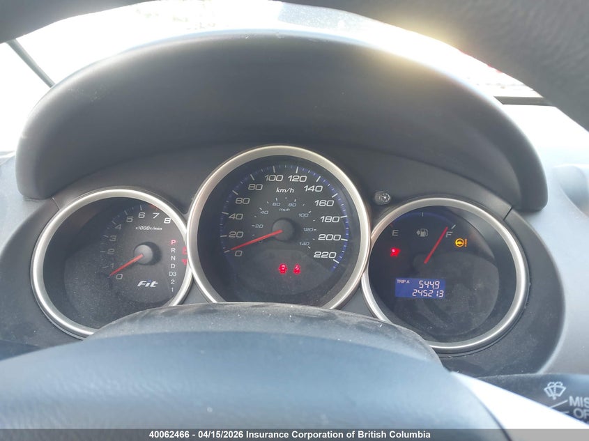 2007 Honda Fit VIN: JHMGD384X7S809949 Lot: 40062466