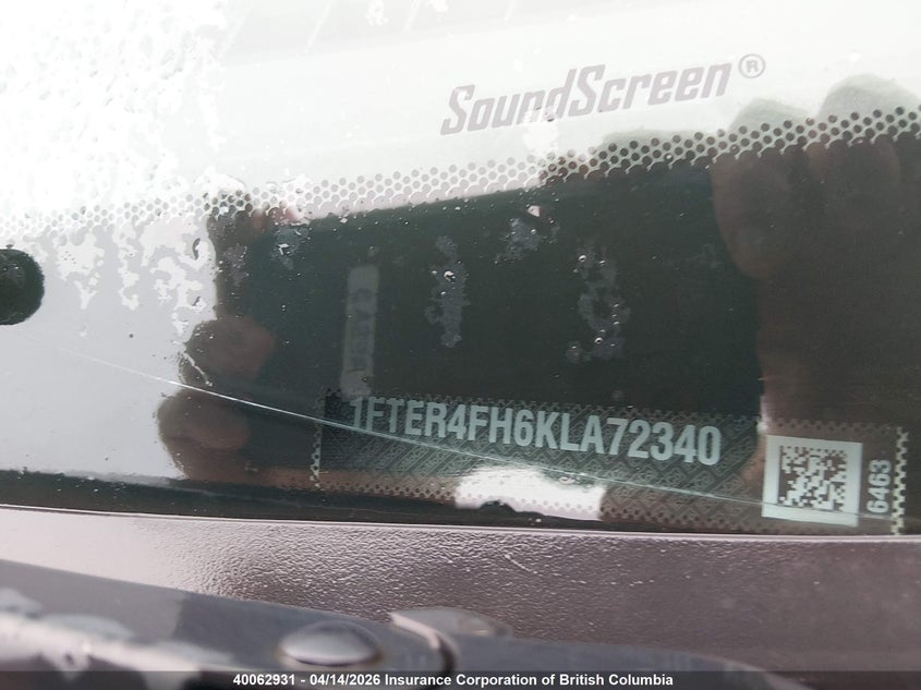 2019 Ford Ranger Xl/Xlt/Lariat VIN: 1FTER4FH6KLA72340 Lot: 40062931