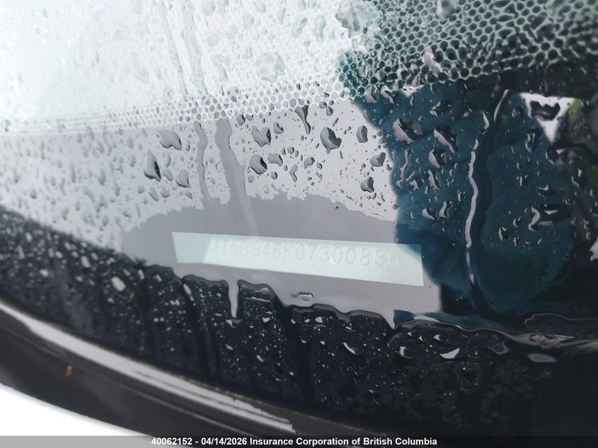 2007 Toyota Camry Hybrid VIN: JTNBB46K073008364 Lot: 40062152