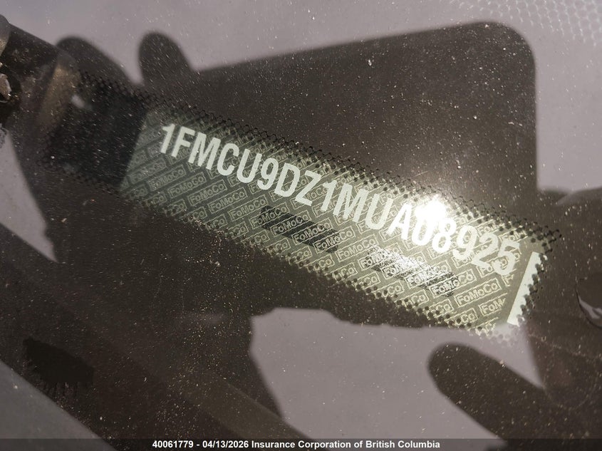 2021 Ford Escape Titanium VIN: 1FMCU9DZ1MUA08925 Lot: 40061779