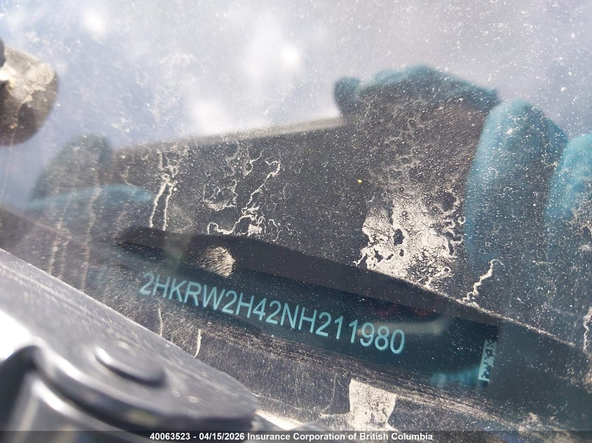 2022 Honda Cr-V VIN: 2HKRW2H42NH211980 Lot: 40063523